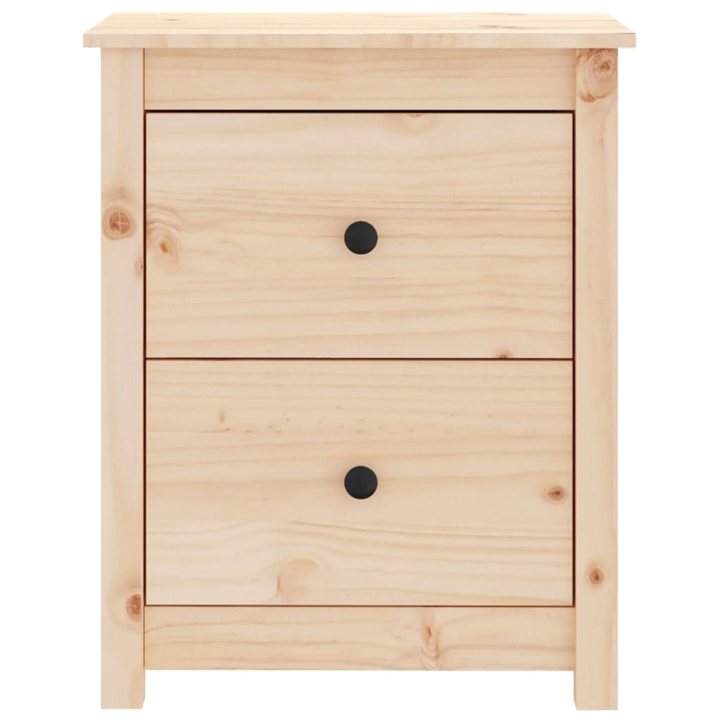 Comodino 50x35x61,5 cm in Legno Massello di Pino - homemem39