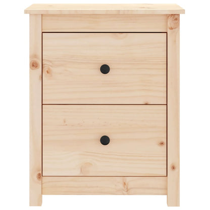 Comodino 50x35x61,5 cm in Legno Massello di Pino - homemem39