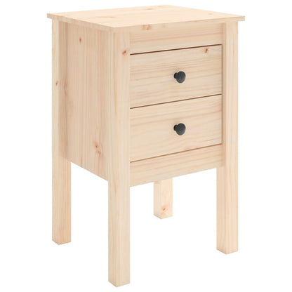 Comodino 40x35x61,5 cm in Legno Massello di Pino - homemem39