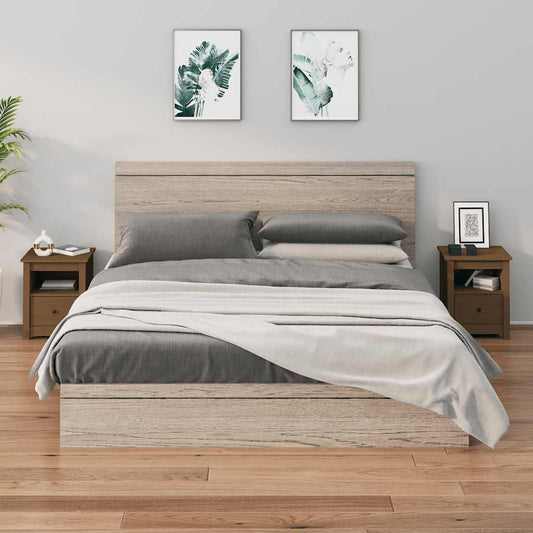 Comodini 2 pz Ambra 40x35x49 cm in Legno Massello di Pino - homemem39