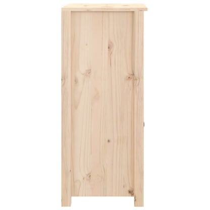 Credenze 2 pz 40x35x80 cm in Legno Massello di Pino
