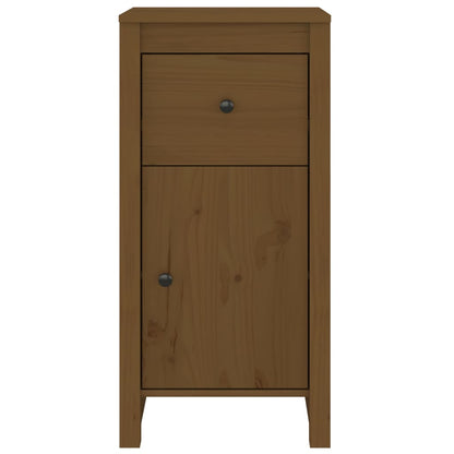Credenza Marrone Ambrato 40x35x80 cm in Legno Massello di Pino - homemem39