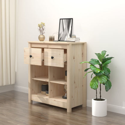Credenza 70x35x80 cm in Legno Massello di Pino - homemem39