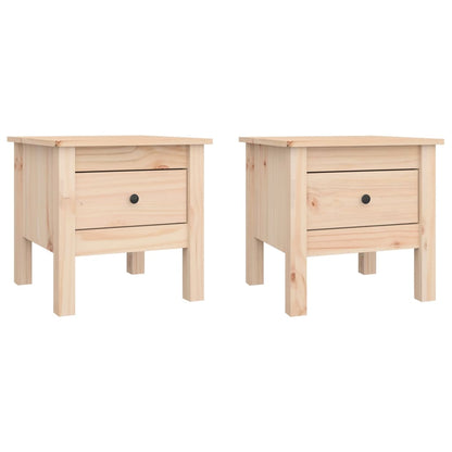 Tavolini 2 pz 40x40x39 cm Legno Massello di Pino - homemem39