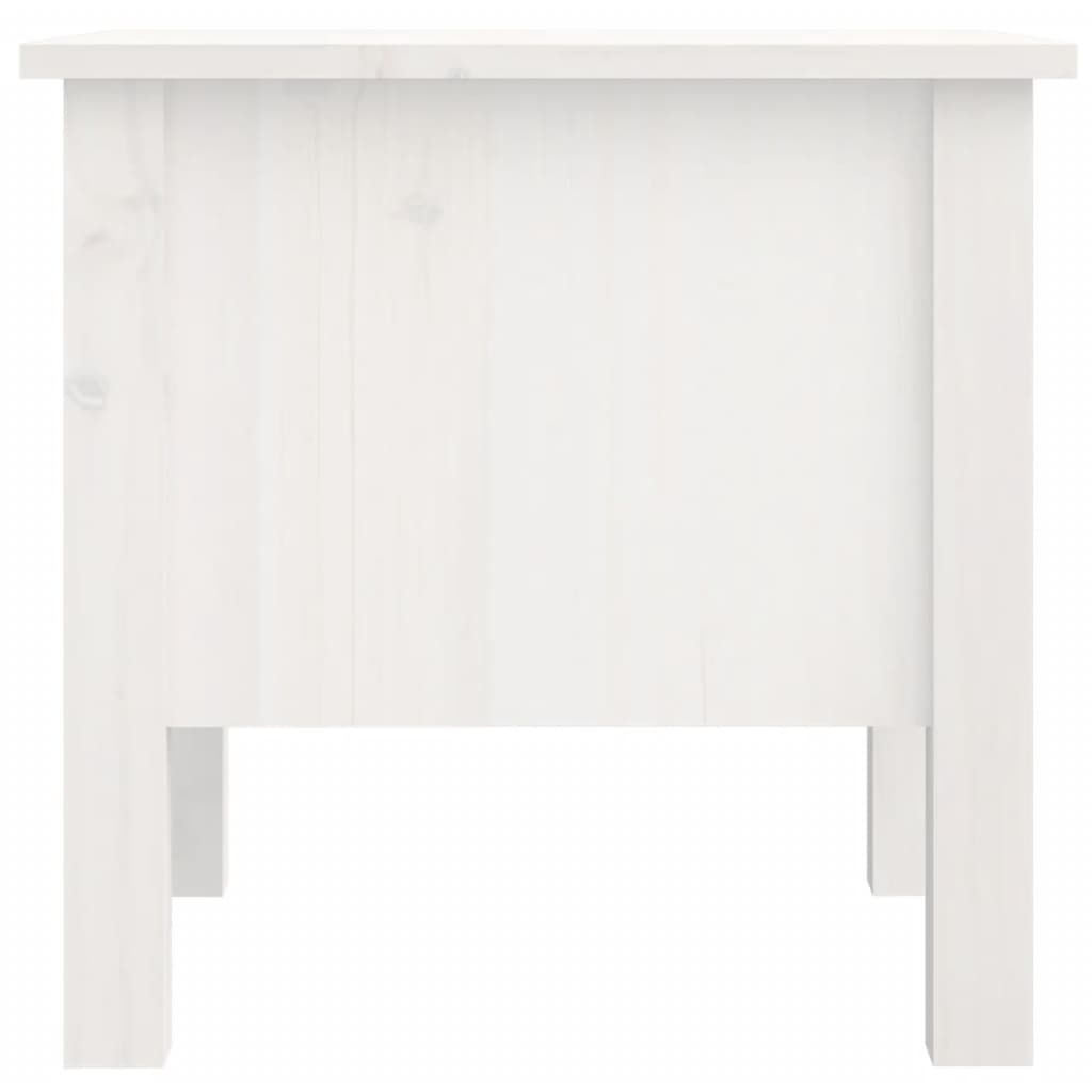 Tavolino Bianco 40x40x39 cm Legno Massello di Pino - homemem39