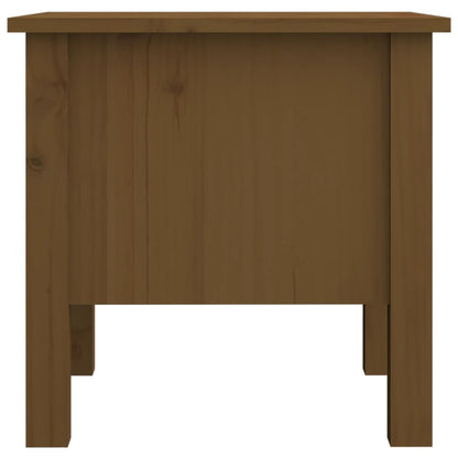 Tavolini 2 pz Ambrati 40x40x39 cm Legno Massello di Pino