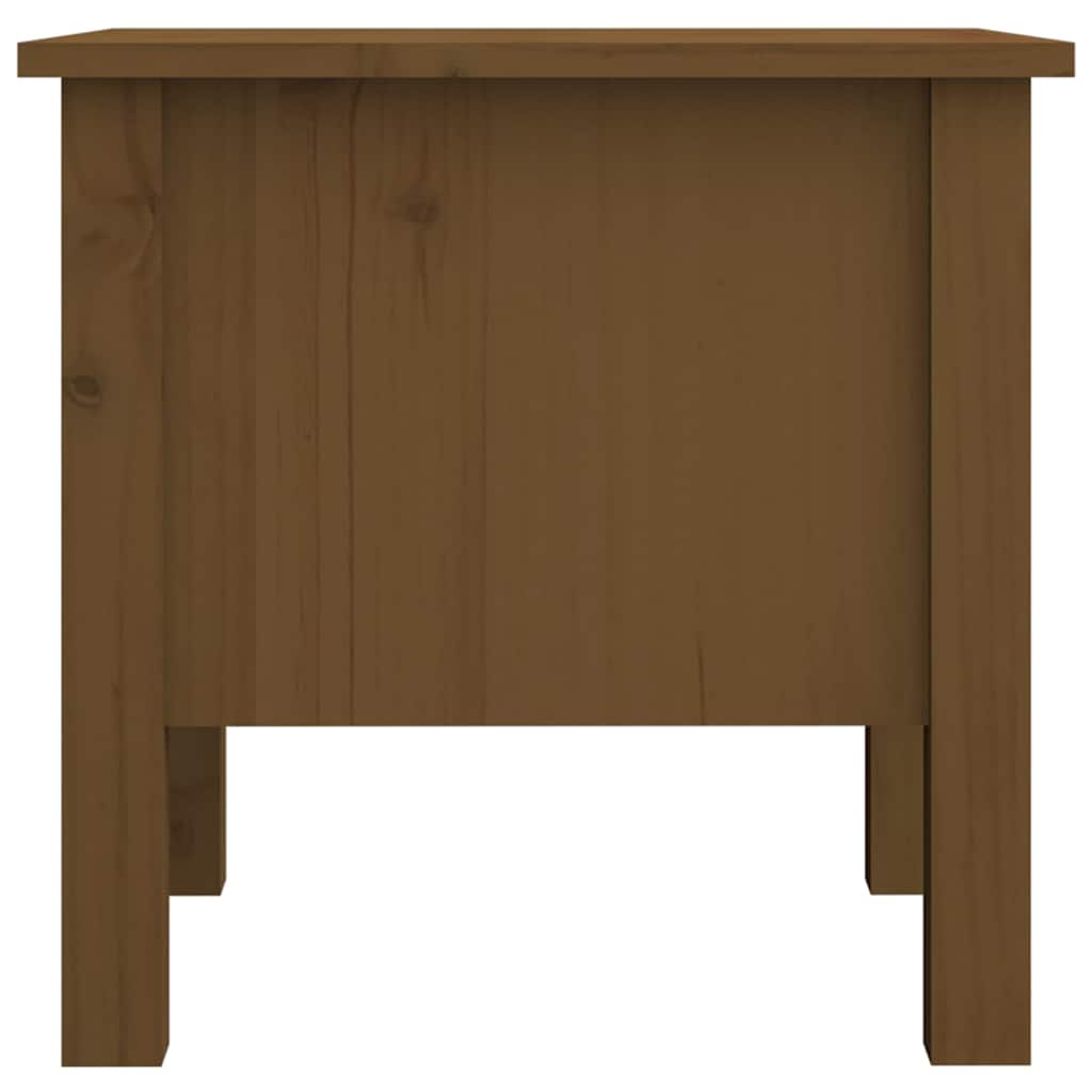 Tavolini 2 pz Ambrati 40x40x39 cm Legno Massello di Pino