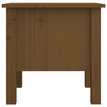Tavolini 2 pz Ambrati 40x40x39 cm Legno Massello di Pino