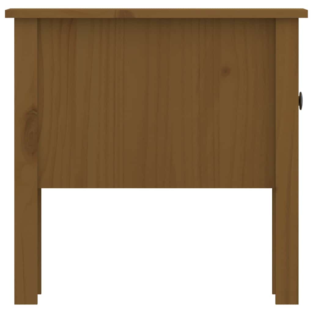 Tavolino Marrone Ambrato 50x50x49 cm Legno Massello di Pino