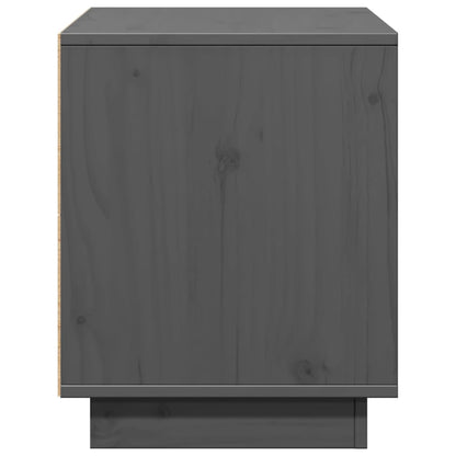 Mobile Porta TV Grigio 74x35x44 cm in Legno Massello di Pino - homemem39
