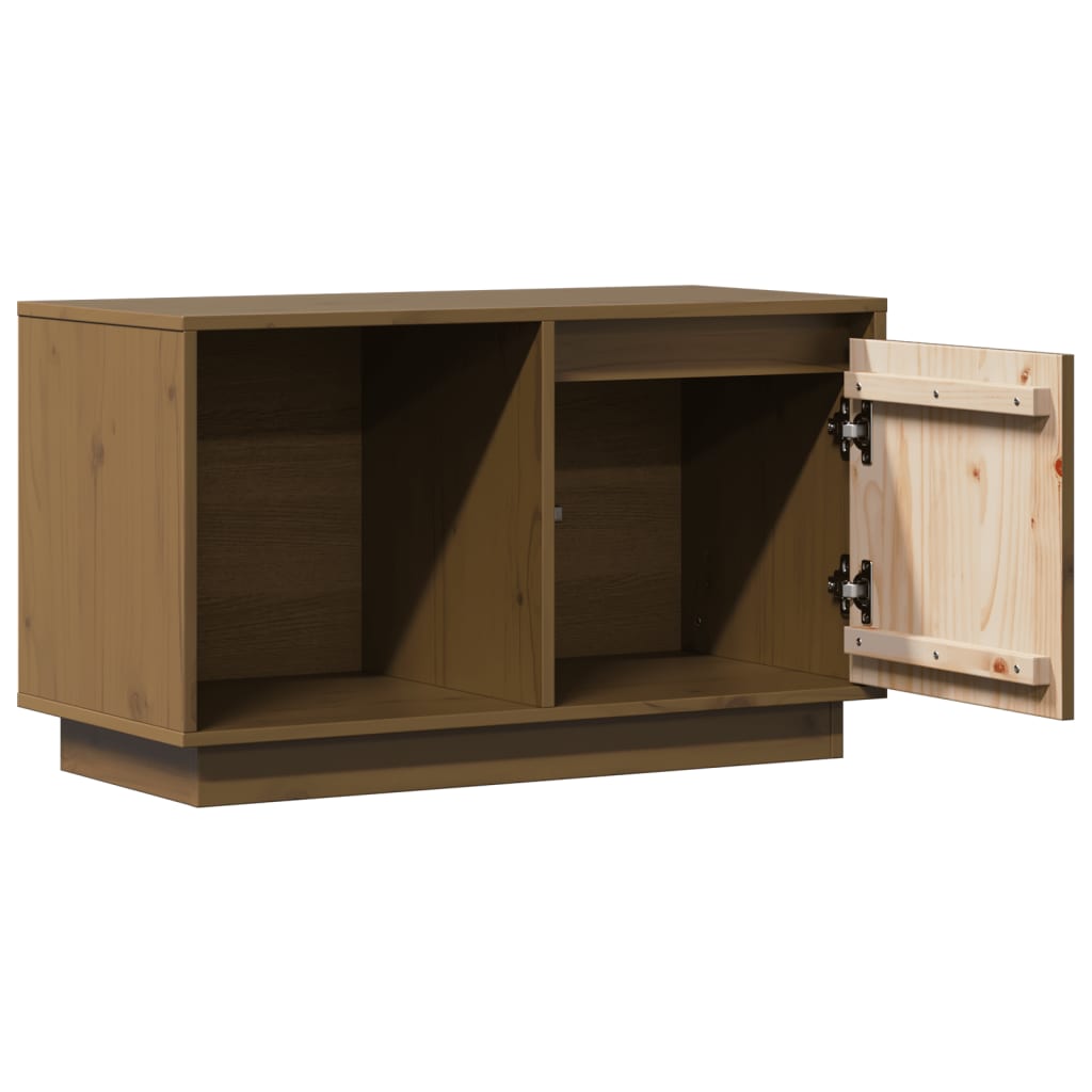 Mobile TV Ambra 74x35x44 cm in Legno Massello di Pino - homemem39