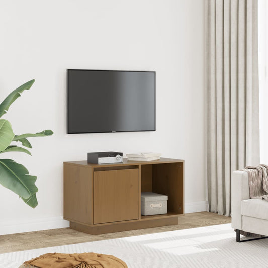 Mobile TV Ambra 74x35x44 cm in Legno Massello di Pino - homemem39