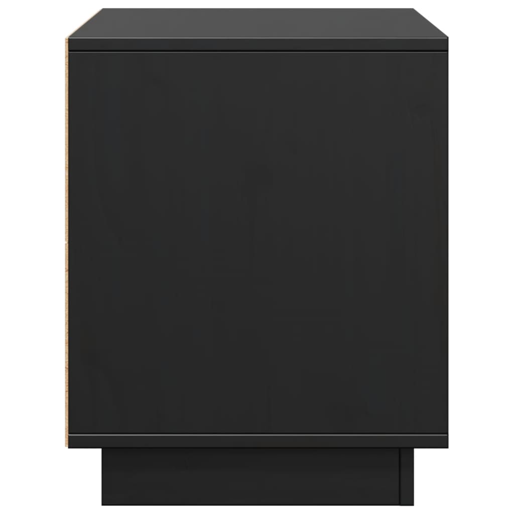 Mobile Porta TV Nero 74x35x44 cm in Legno Massello di Pino - homemem39