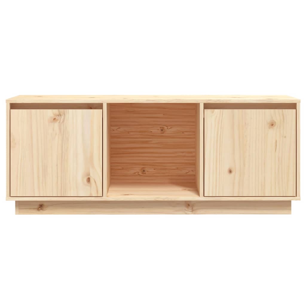 Mobile Porta TV 110,5x35x44 cm in Legno Massello di Pino - homemem39