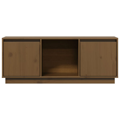 Mobile Porta TV Ambra 110,5x35x44 cm in Legno Massello di Pino - homemem39