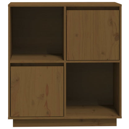 Credenza Marrone Ambrato 74x35x80 cm in Legno Massello di Pino - homemem39