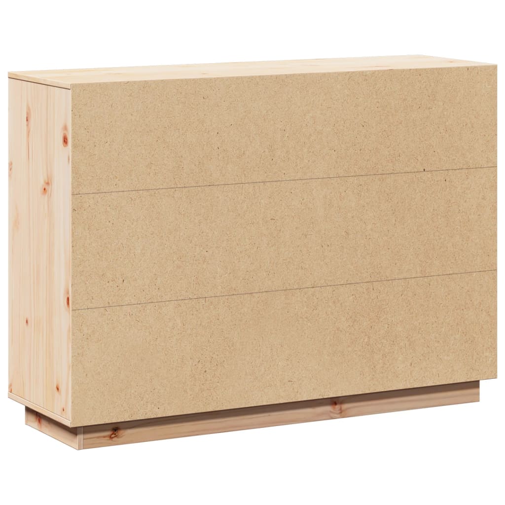 Credenza 110,5x35x80 cm in Legno Massello di Pino - homemem39