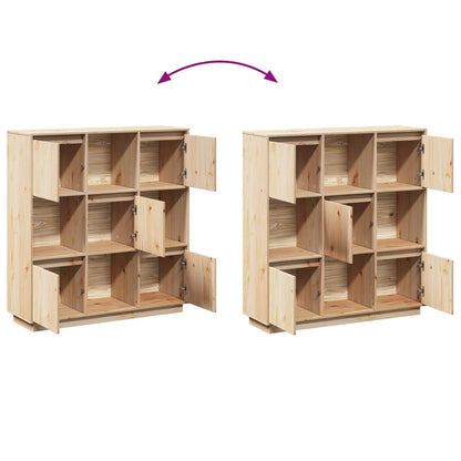 Credenza 110,5x35x117 cm in Legno Massello di Pino - homemem39