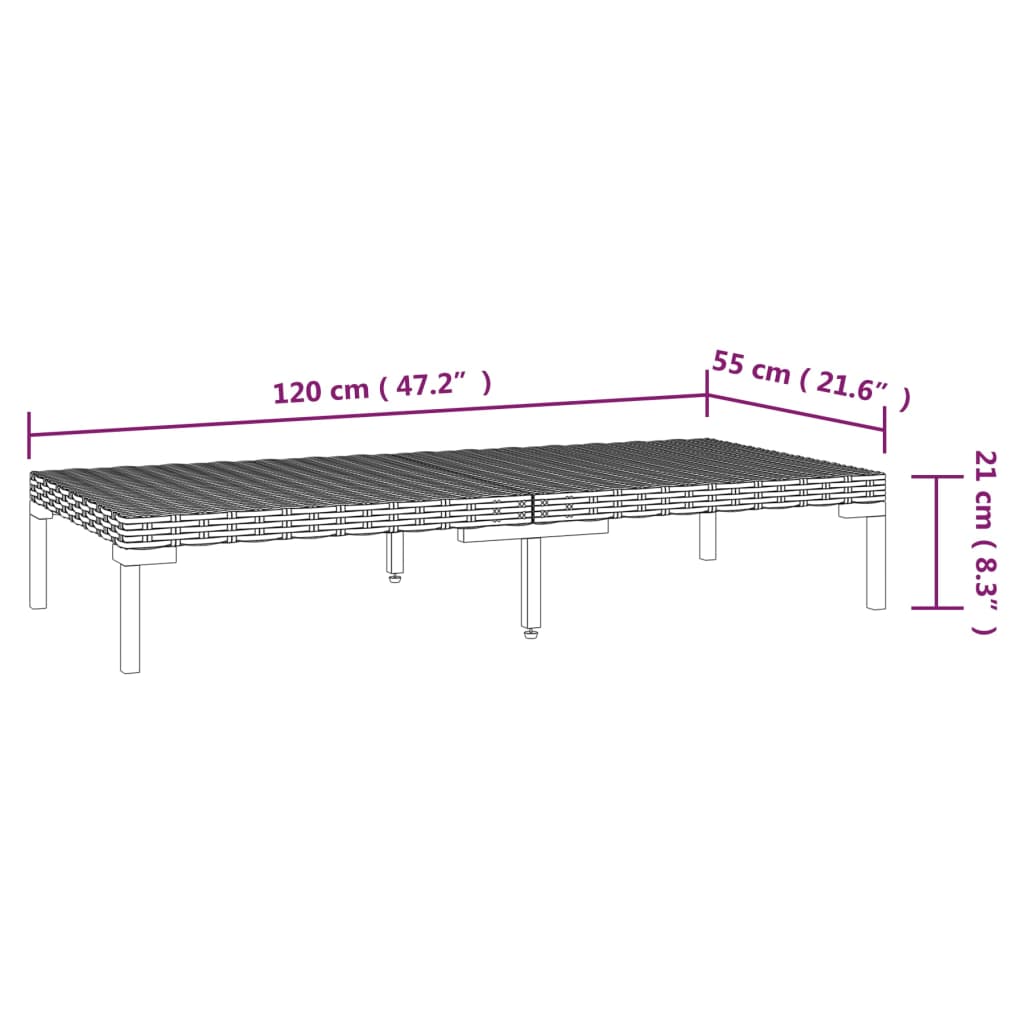 Divani da Giardino 5 pz con Cuscini in Polyrattan Grigio Scuro | homemem39