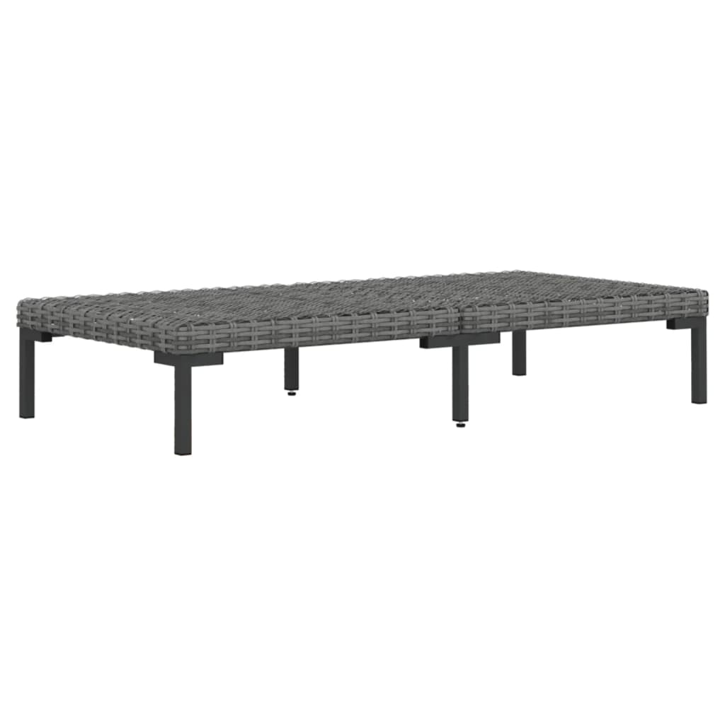 Divani da Giardino 8 pz con Cuscini in Polyrattan Grigio Scuro | homemem39