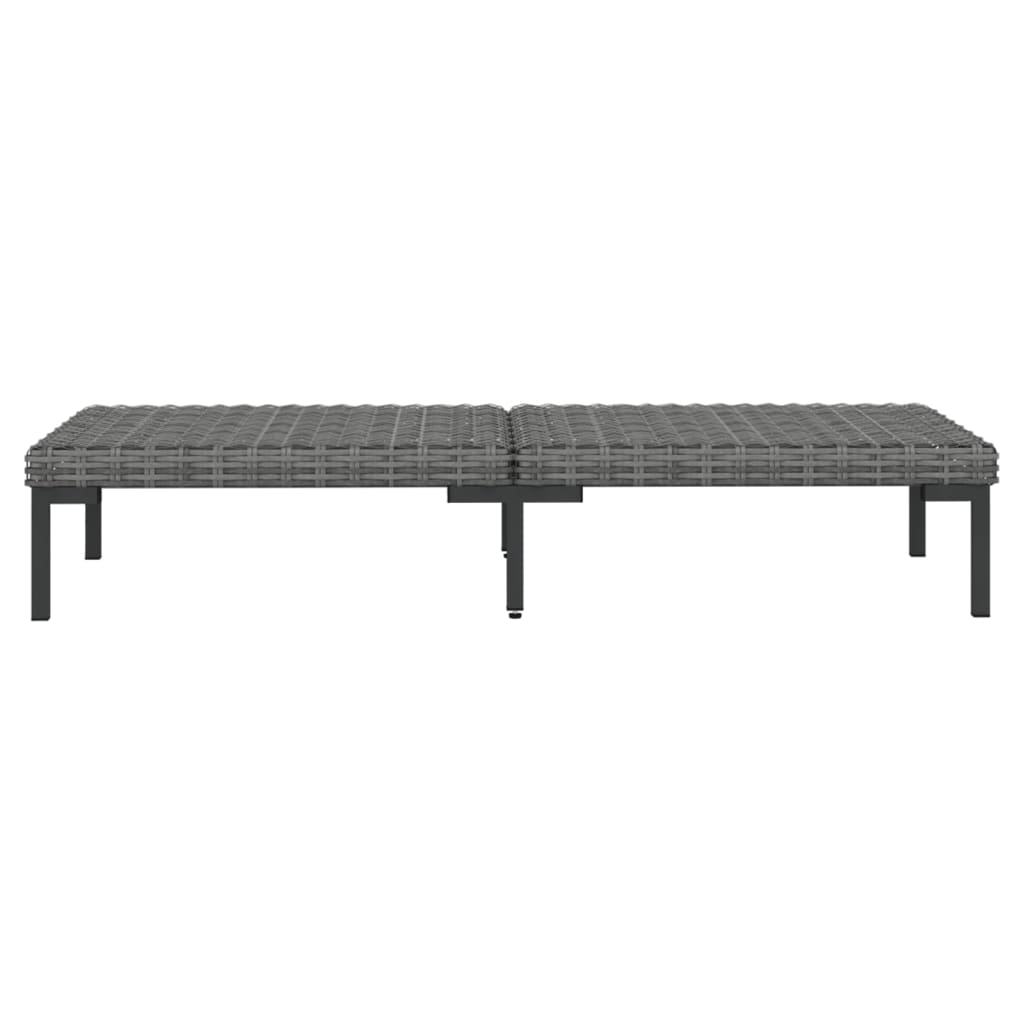 Divani da Giardino 8 pz con Cuscini in Polyrattan Grigio Scuro | homemem39