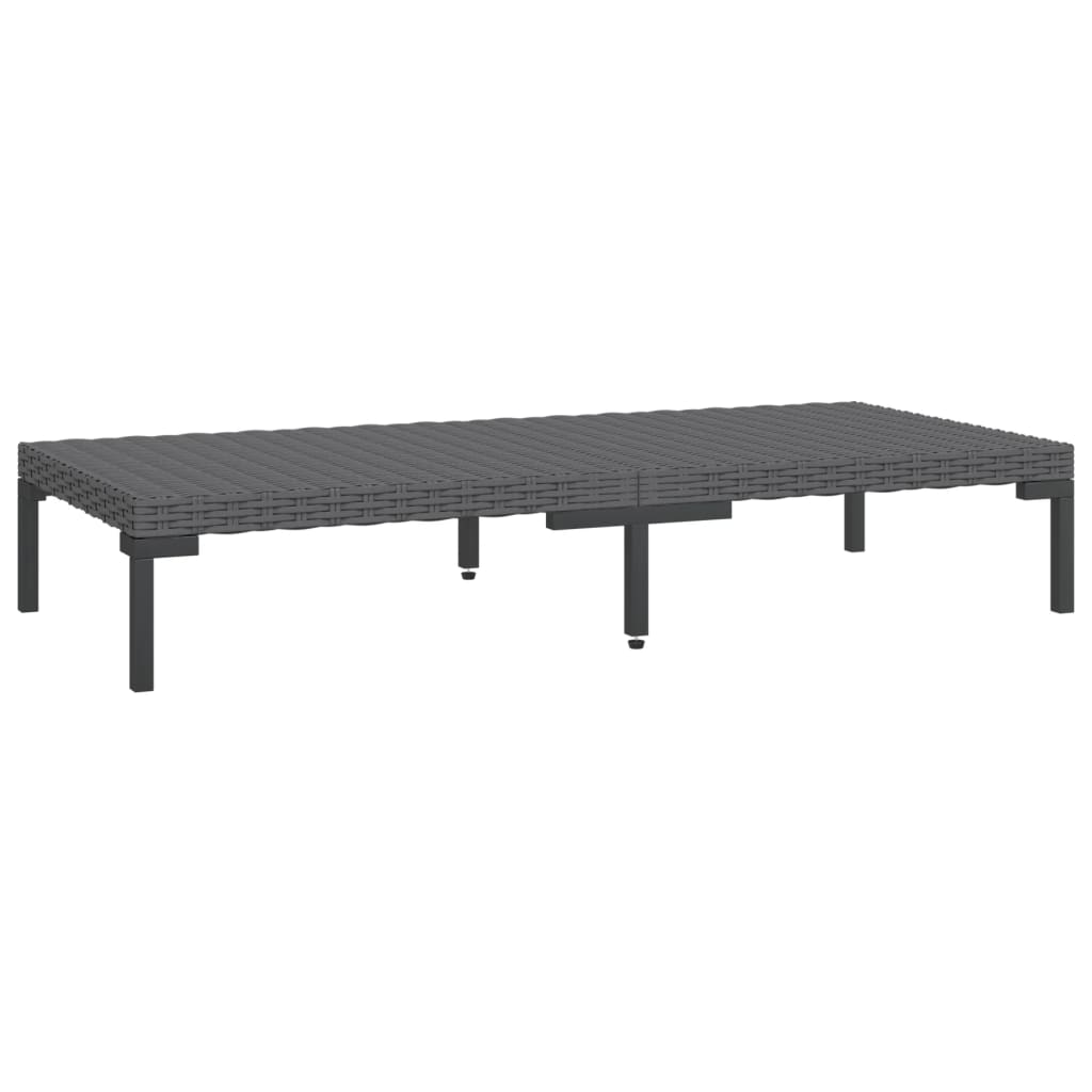 Set Divani da Giardino 7 pz con Cuscini Polyrattan Grigio Scuro | homemem39