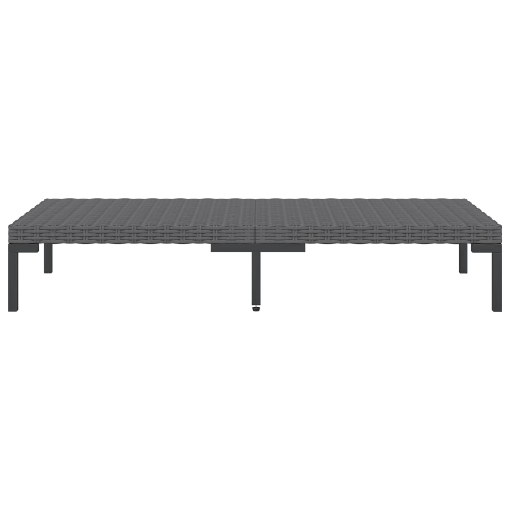 Set Divani da Giardino 7 pz con Cuscini Polyrattan Grigio Scuro | homemem39