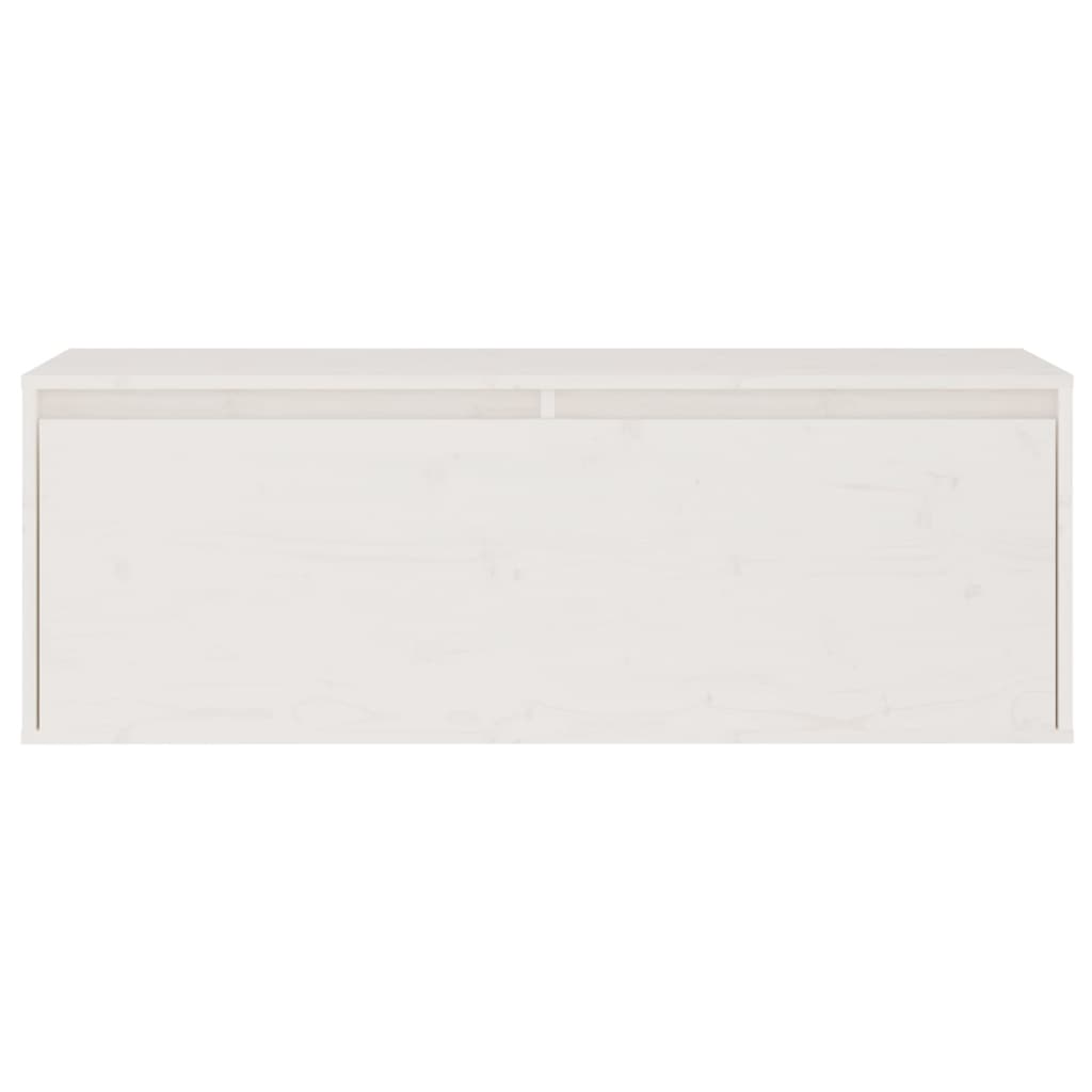 Set Mobile TV 3 pz bianco in legno massello di pino - homemem39