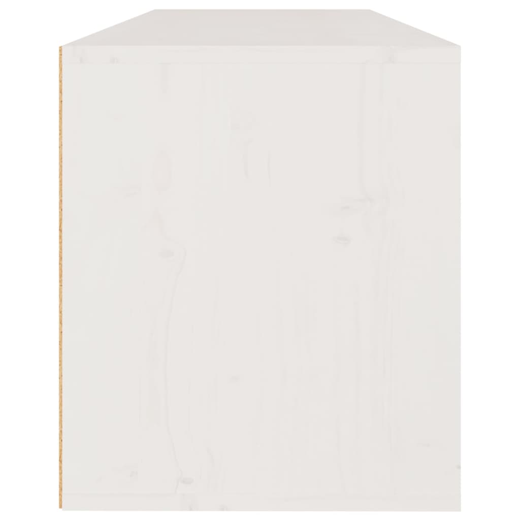 Set Mobile TV 3 pz bianco in legno massello di pino - homemem39