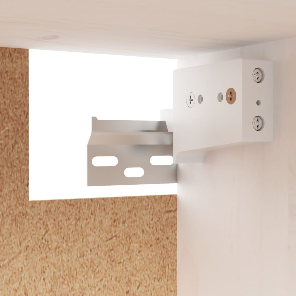 Set Mobile TV 3 pz bianco in legno massello di pino - homemem39