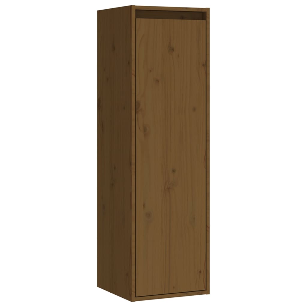 Mobili Porta TV 3 pz Marrone ambra in Legno Massello di Pino - homemem39