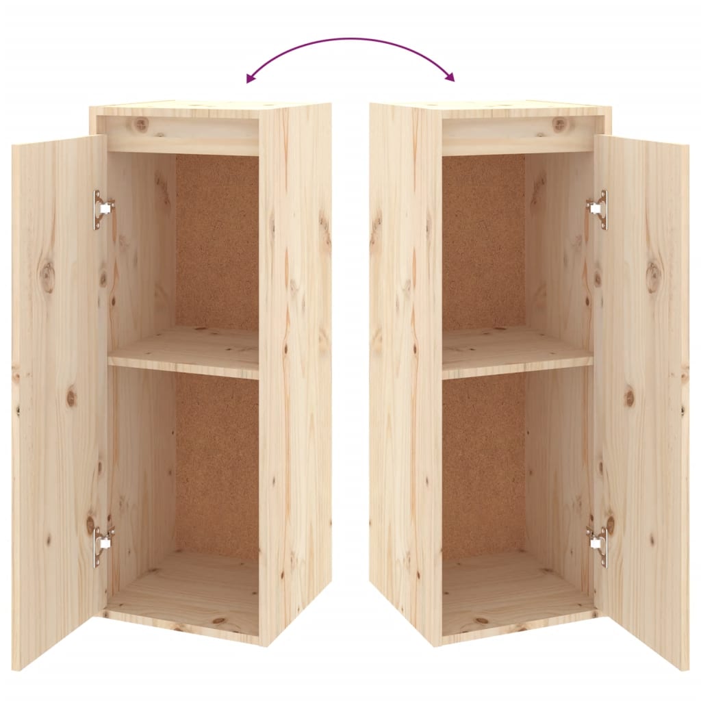 Mobili TV 6 pz in Legno Massello di Pino