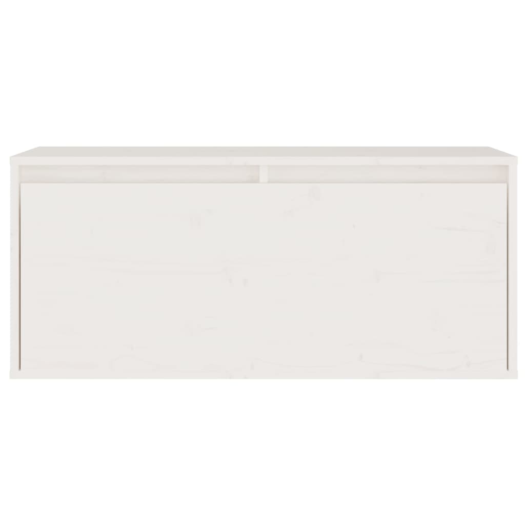 Mobili Porta TV 6 pz Bianchi in Legno Massello di Pino - homemem39