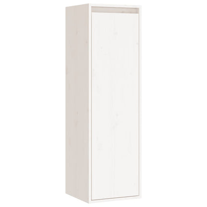 Mobili Porta TV 4 pz Bianchi in Legno Massello di Pino - homemem39