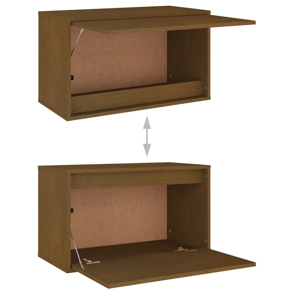 Mobili Porta TV 5 pz ambra in Legno Massello di Pino - homemem39