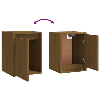 Mobili Porta TV 5 pz ambra in Legno Massello di Pino - homemem39