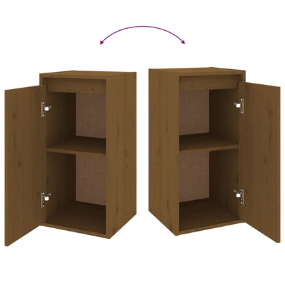 Mobili Porta TV 5 pz ambra in Legno Massello di Pino - homemem39