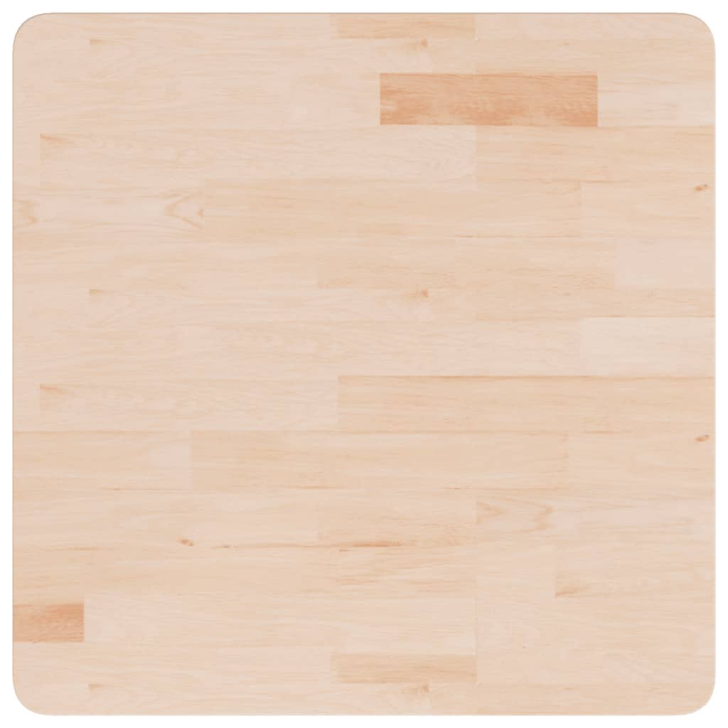 Piano Tavolo Quadrato 60x60x1,5 cm Massello Rovere Non Trattato | homemem39