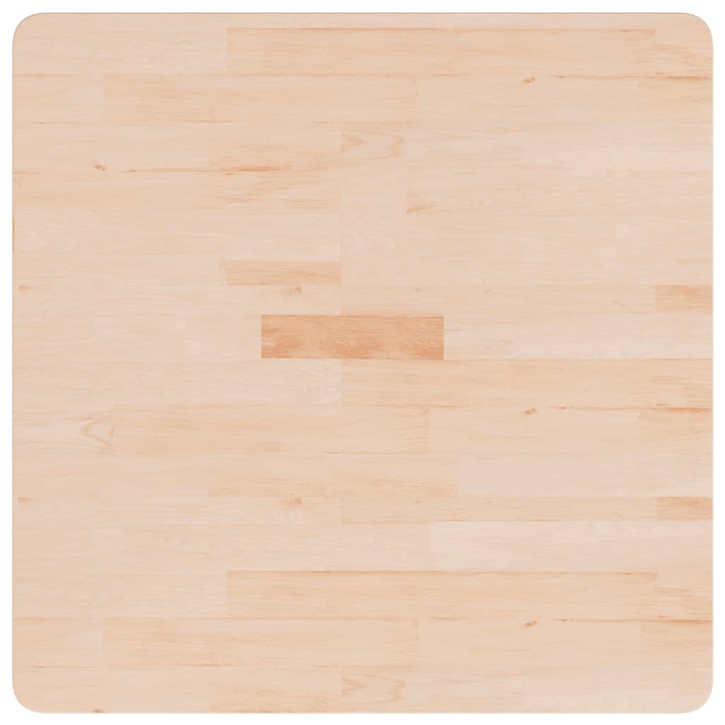 Piano Tavolo Quadrato 70x70x1,5cm Massello Rovere Non Trattato | homemem39