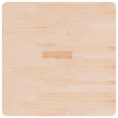Piano Tavolo Quadrato 70x70x2,5 cm Massello Rovere Non Trattato | homemem39
