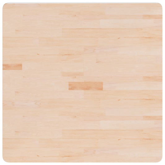 Piano Tavolo Quadrato 80x80x2,5 cm Massello Rovere Non Trattato | homemem39