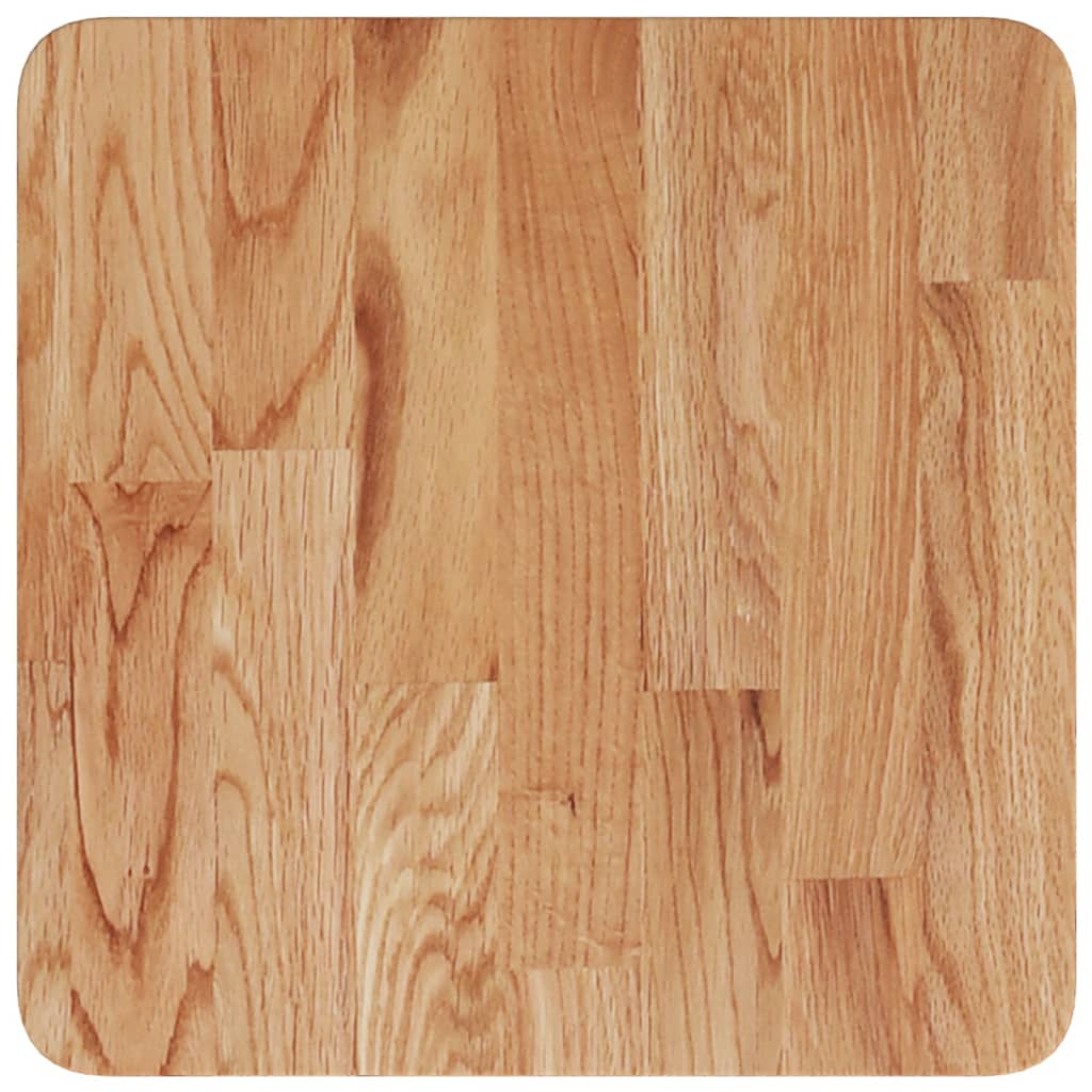 Piano Tavolo Quadrato Marrone Chiaro 40x40x1,5 Rovere Trattato