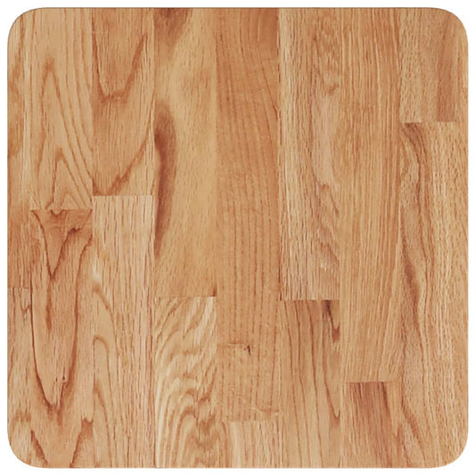 Piano Tavolo Quadrato Marrone Chiaro 40x40x1,5 Rovere Trattato