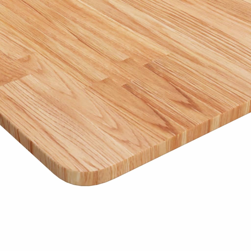 Piano Tavolo Quadrato Marrone Chiaro 40x40x1,5 Rovere Trattato