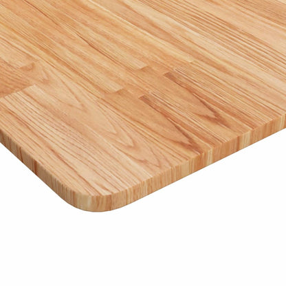 Piano Tavolo Quadrato Marrone Chiaro 40x40x1,5 Rovere Trattato
