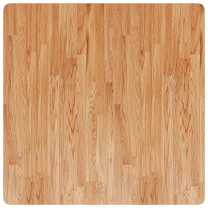Piano Tavolo Quadrato Marrone Chiaro 90x90x2,5 Rovere Trattato | homemem39