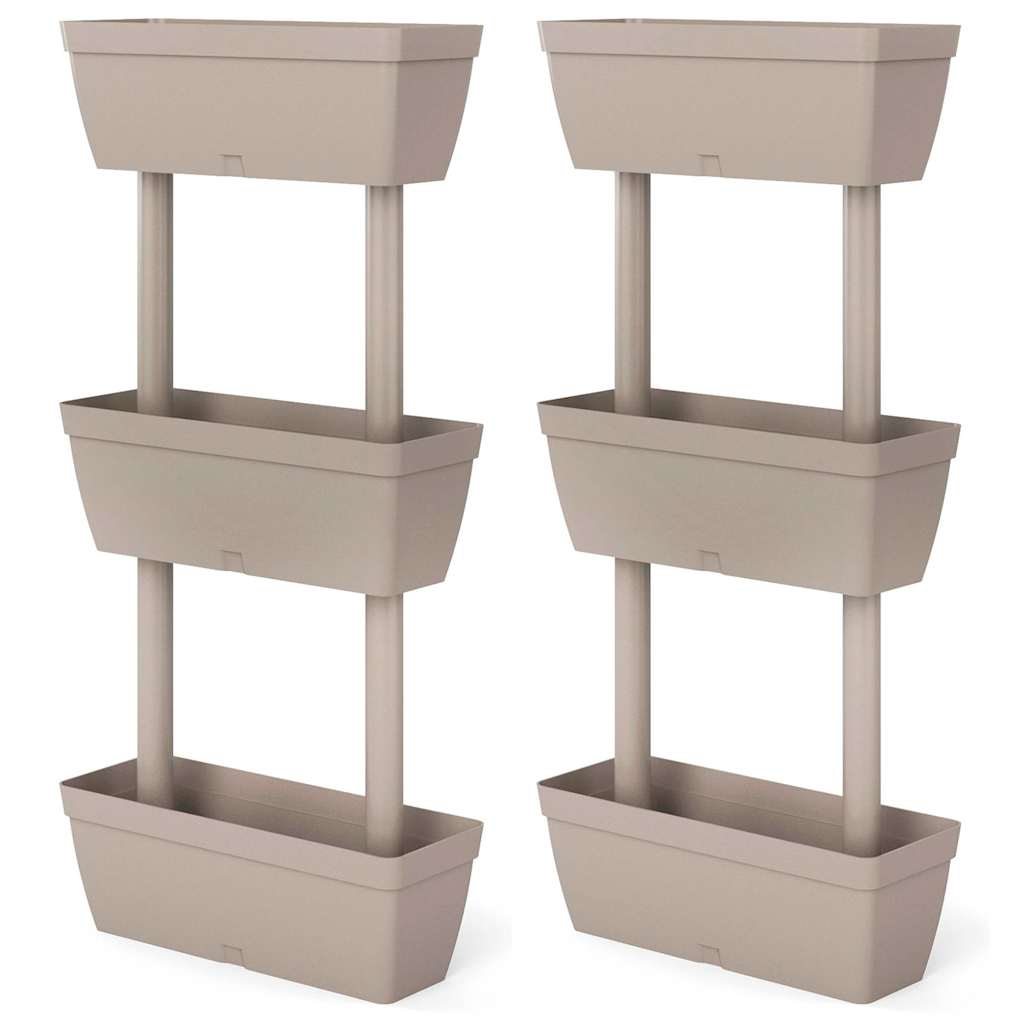Fioriere da Giardino 6 pz Grigio Talpa