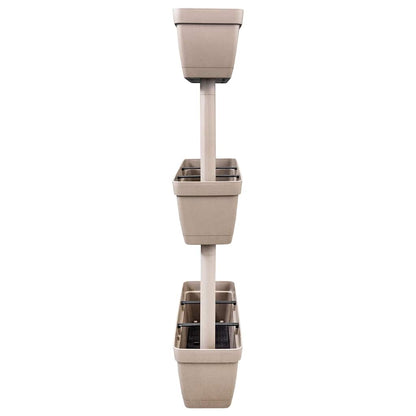 Fioriere da Giardino 6 pz Grigio Talpa