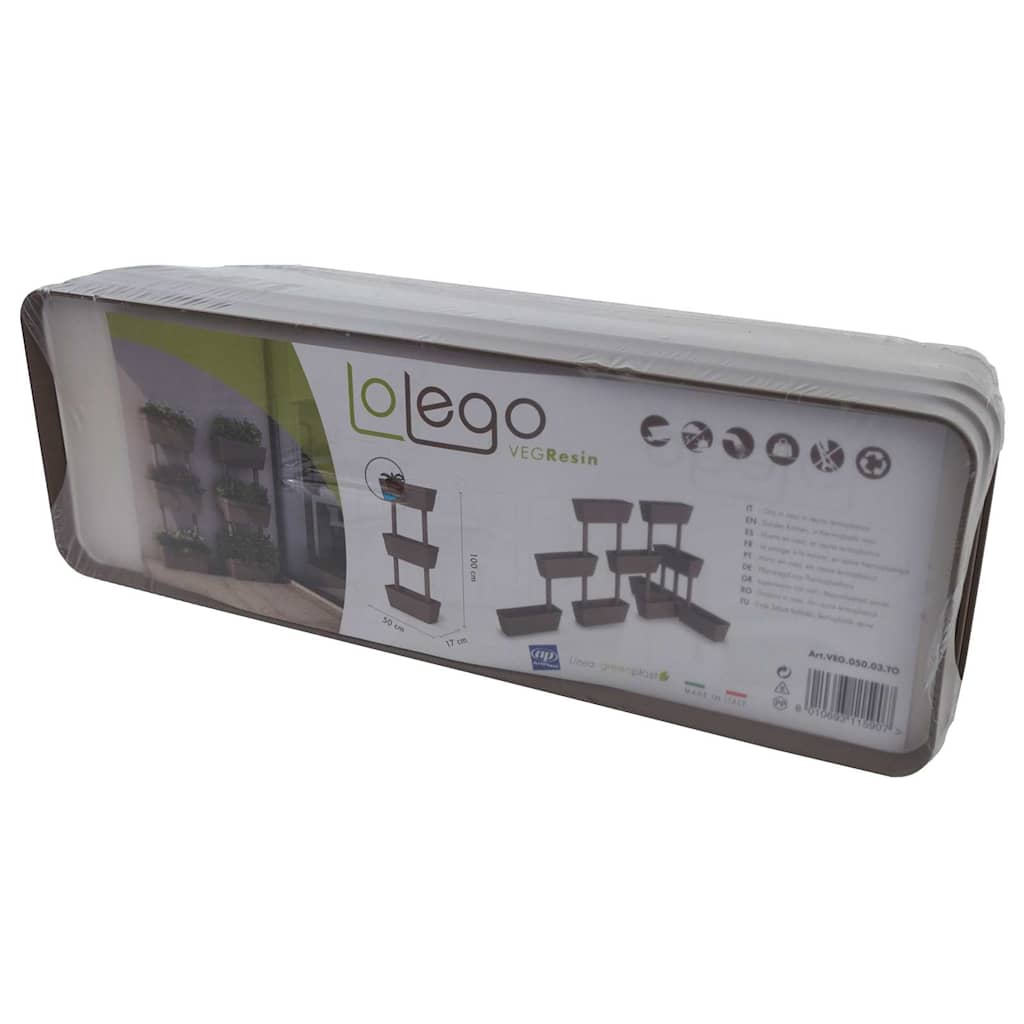 Fioriere da Giardino 6 pz Grigio Talpa