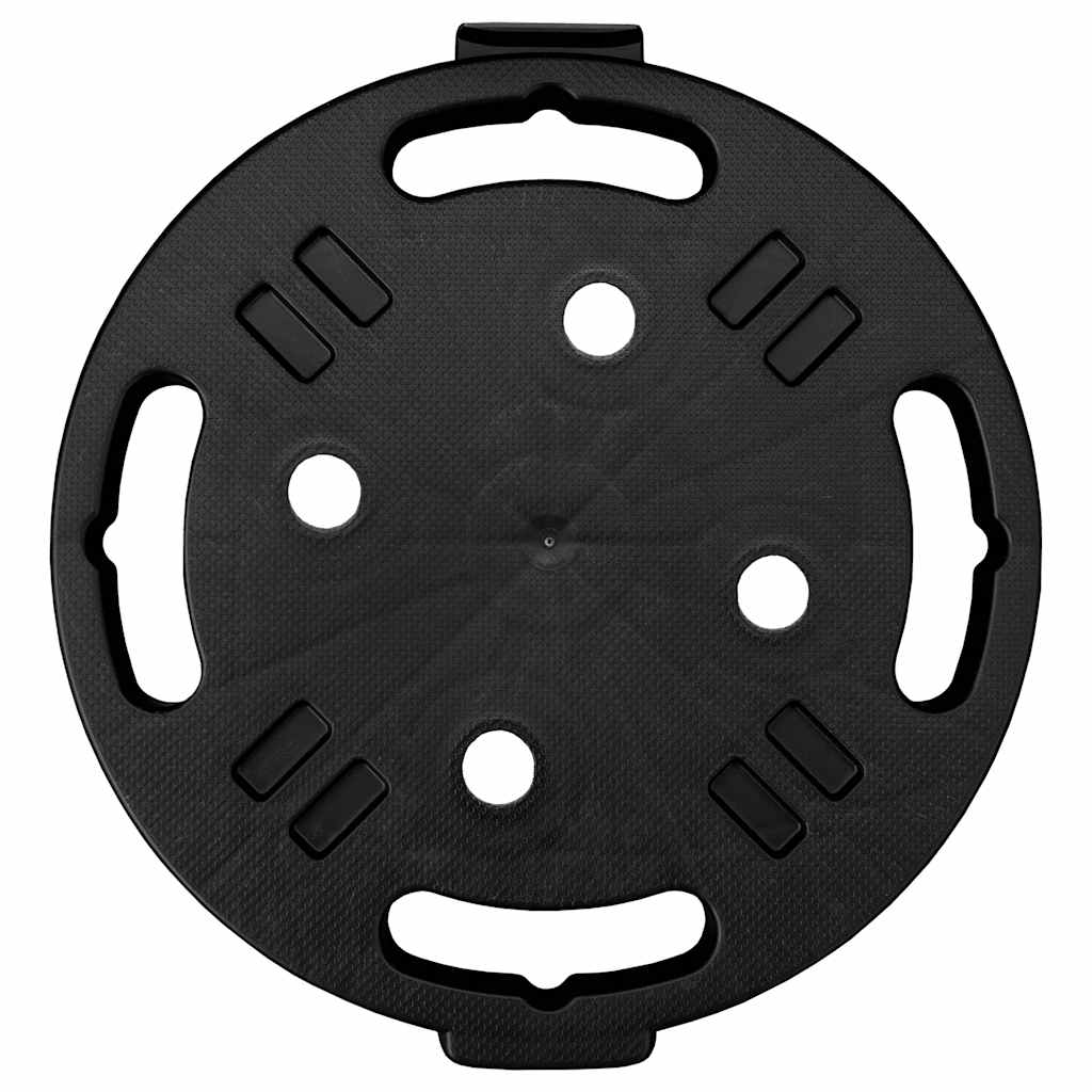 Carrello per Piante con Ruote Diametro 30 cm Nero 170 kg | homemem39
